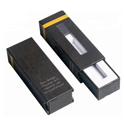 Logo personnalisé Cartouche de vapotage en papier d'or et en argent Boîte d'emballage Pour 0,5 ml de stylo de vapotage CBD 1 ml