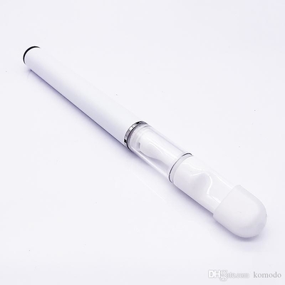 Prix d'usine 510 Récipient en verre plein stylo de cartouche de vapotage jetable en céramique adapté à l'huile épaisse