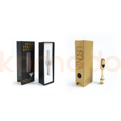 Logo OEM personnalisé Imprimé Eco-Friendly Packaging bon marché Boîtes en carton pour une cartouche de vape en céramique de 0,5 ml 1 ml