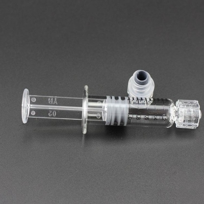 Seringuette en verre Luer Lock de capacité 1 ml avec mesure de couleur transparente