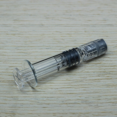 Seringue de verrouillage Luer en verre transparent 1 ml pour certification Rohs d'huile épaisse