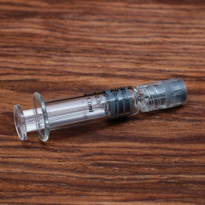 Seringue de verrouillage Luer en verre transparent 1 ml pour certification Rohs d'huile épaisse