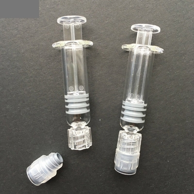 Seringuette en verre Luer Lock de capacité 1 ml avec mesure de couleur transparente