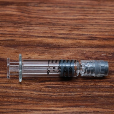Cartouche d'huile de CBD Accessoires de vapeur Seringue à serrure Luer en verre de 1 ml avec marque de mesure