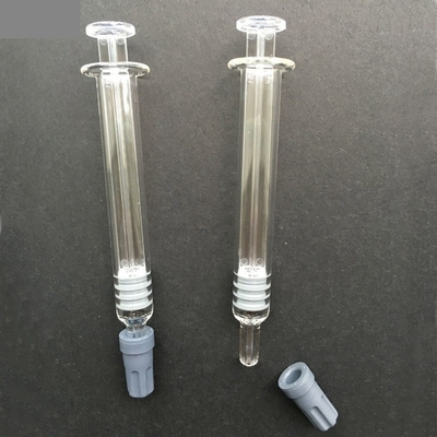 Seringuette en verre Luer Lock de capacité 1 ml avec mesure de couleur transparente