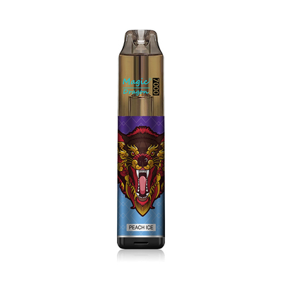 Un stylo de vapotage jetable avec une barre de fumée sans nicotine 7000 bouffées de vapotage avec une saveur fruité mélangée