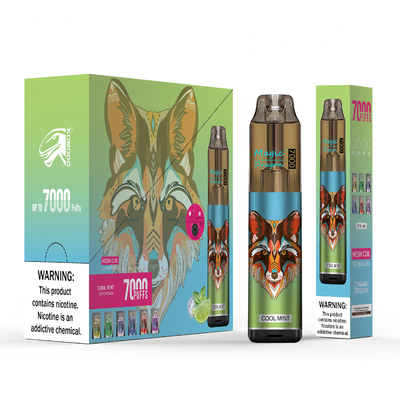 Vape Pod jetable 7000 bouffées stylo rechargeable Vape construit avec bobine de maille