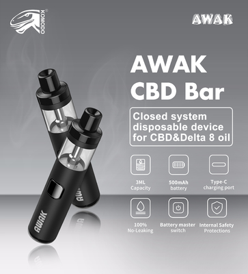 Un stylo Awak Bar rechargeable de haute qualité 3 ml E liquide jetable