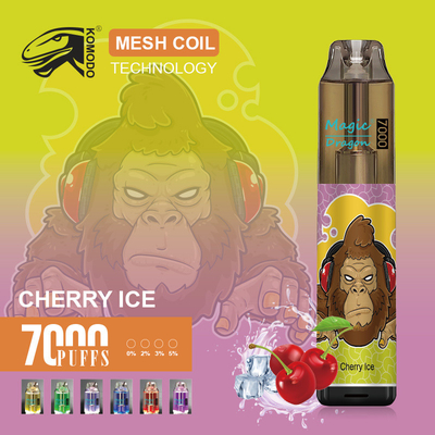 Commercialisation en gros de stylo à vapotage jetable Komodo 7000puffs Vape Device Diverses saveurs