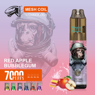 Comodo Magic Dragon 7000 Puffs Vapor jetable 2% de nicotine E-cigarette rechargeable