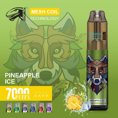 Comodo Magic Dragon 7000 Puffs Vapor jetable 2% de nicotine E-cigarette rechargeable