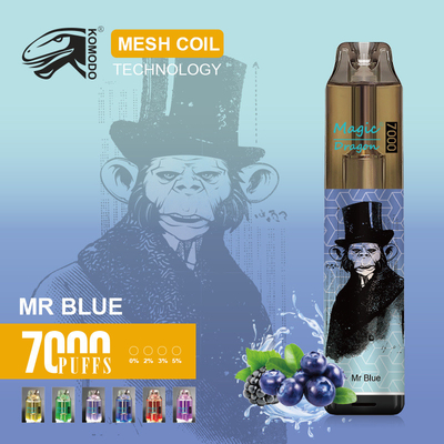 Comodo Magic Dragon 7000 Puffs Vapor jetable 2% de nicotine E-cigarette rechargeable