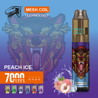 Comodo Magic Dragon 7000 Puffs Vapor jetable 2% de nicotine E-cigarette rechargeable
