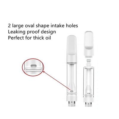 Cartouche de vapotage jetable en céramique épaisse huile 0,5 ml Cartouche de bobine en céramique 1 ml