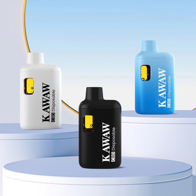 KAWAW Dispositif jetable de 1 ml à cartouche de batterie en capsule vide en forme de boîte pour huile épaisse
