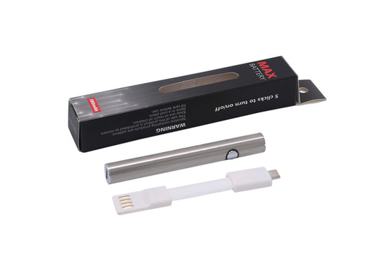 Piles de cigarette E 510 fil Vape Pen réglable de tension Préchauffage style bouton Max batterie avec USB