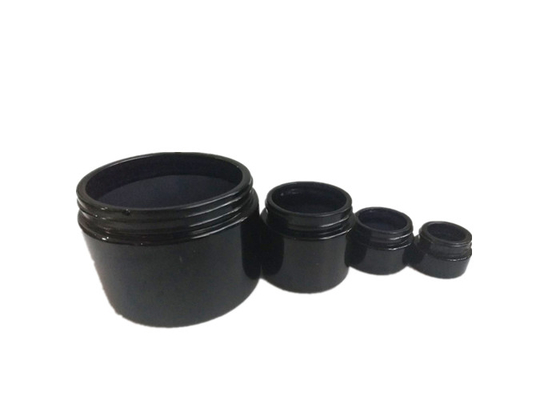 Accessoires de vapeur noire congelée 5 ml 9 ml pot en verre avec couvercle à l' épreuve des enfants
