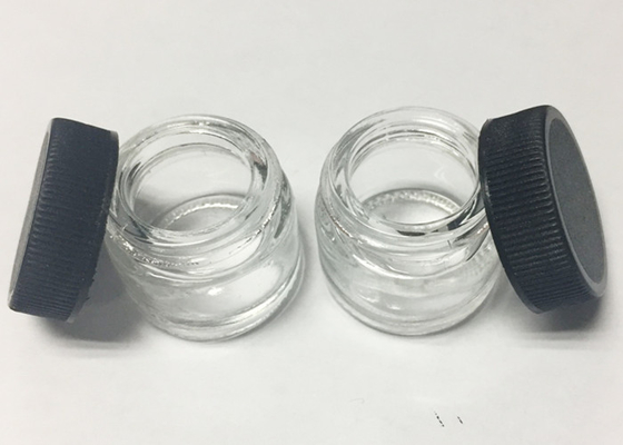 Une cire de CBD de qualité saine 5 ml en verre, en verre noir, non collant pour la vapeur