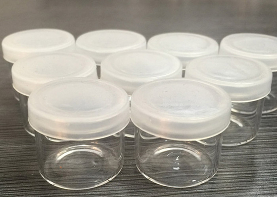 Accessoires de vapeur de qualité alimentaire 6 ml pot en verre pour l'huile de CBD concentrée en cire