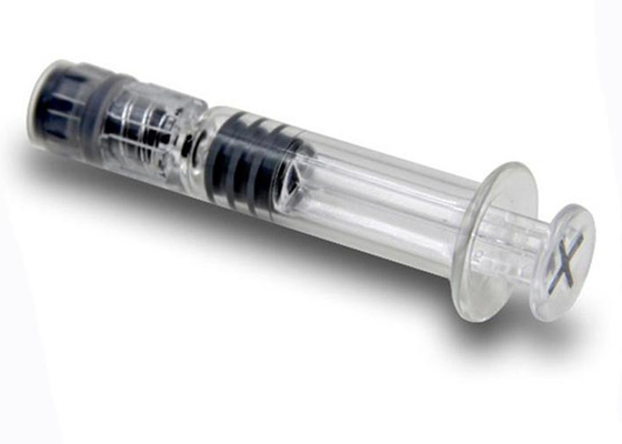 Cartouche d'huile de CBD Accessoires de vapeur Seringue à serrure Luer en verre de 1 ml avec marque de mesure