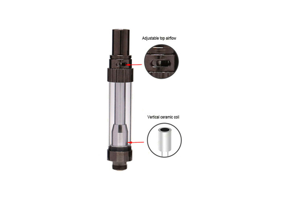 Liberty V5 Cartouche de CBD Vaporisateur en céramique de 1,0 ml avec débit d' air réglable