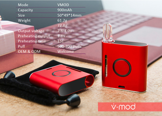 Batterie de vapotage réglable de 900 mAh, batterie à chaud avec fonction de préchauffage