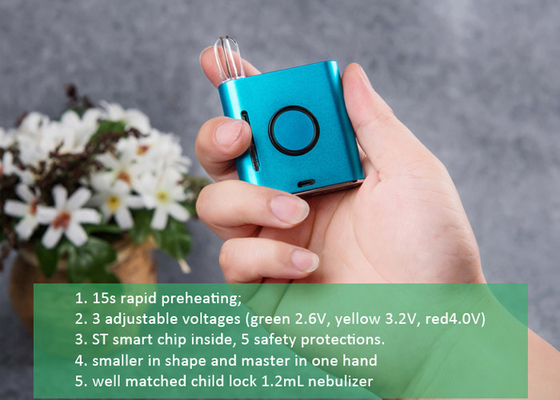Batterie de vapotage réglable de 900 mAh, batterie à chaud avec fonction de préchauffage