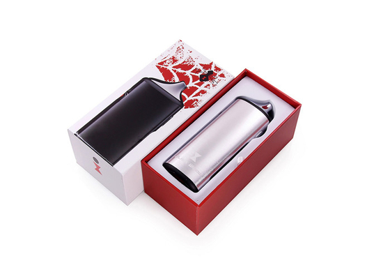 Vaporisateur à base de cire d'herbe sèche de veuve noire batterie de 2200 mAh avec couleur argent noir