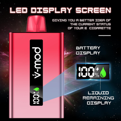 Cigarette électronique en gros Vmod 20000 bouffées stylo à vapotage jetable avec LCD numérique