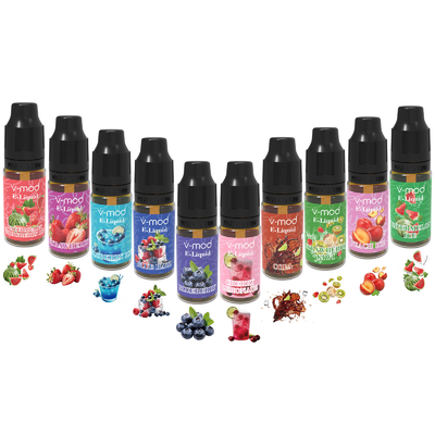 70VG / 30PG Liquide de vapotage de cigarette électronique 10x10ml pour toutes les vapoteurs de cigarette électronique