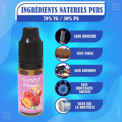 70VG / 30PG Liquide de vapotage de cigarette électronique 10x10ml pour toutes les vapoteurs de cigarette électronique