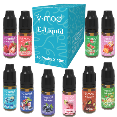 70VG / 30PG Liquide de vapotage de cigarette électronique 10x10ml pour toutes les vapoteurs de cigarette électronique