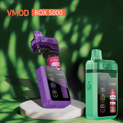 VMOD Cig de série E jetable avec 5000 bouffées de design rechargeable et charge pratique de type C pour une recharge rapide