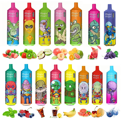 Design cool rechargeable pré-rempli RandM Tornado 9000 Puffs Vape Pen 18ML E Liquide
