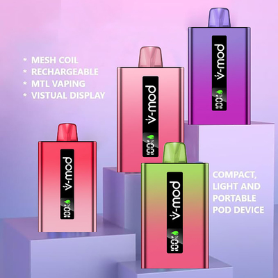 Cigarette électronique en gros Vmod 20000 bouffées stylo à vapotage jetable avec LCD numérique