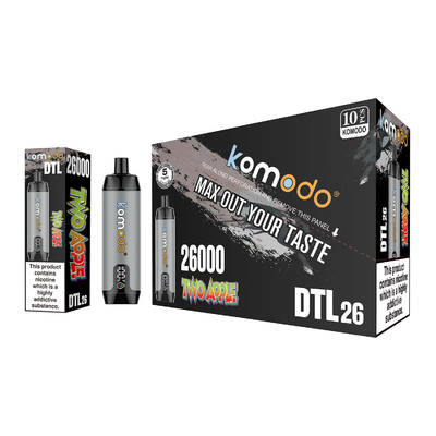 Komodo 26000 Puffs DTL Vaping avec écran LCD rechargeable