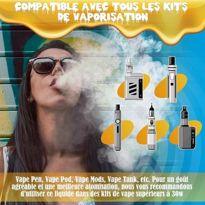 70VG / 30PG E-Liquid 60ml Juice de vapeur Premium pour le kit de vapeur rechargeable