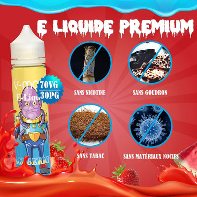 70VG / 30PG E-Liquid 60ml Juice de vapeur Premium pour le kit de vapeur rechargeable