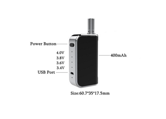 Cartouche d'huile épaisse Vapeur de fumée électrique Mod 400mAh Voltage réglable