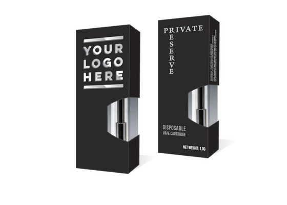Logo OEM personnalisé Imprimé Eco-Friendly Packaging bon marché Boîtes en carton pour une cartouche de vape en céramique de 0,5 ml 1 ml