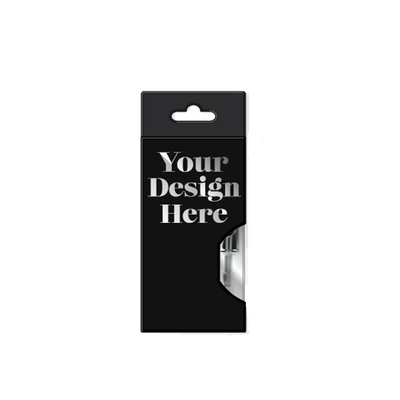 Logo personnalisé Cartouche de vapotage en papier d'or et en argent Boîte d'emballage Pour 0,5 ml de stylo de vapotage CBD 1 ml