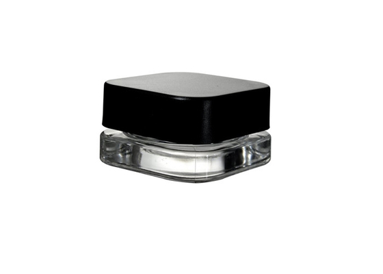 Contenant de concentré en verre cube à l'épreuve des enfants 5 ml Bouteille de verre carrée ((500 pièces)