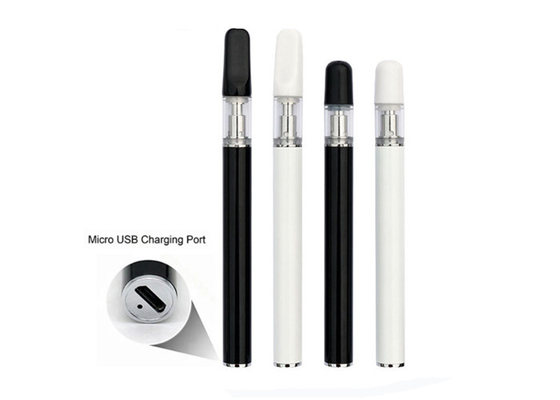 0Cartouche de vapotage en verre de 0,5 ml, rechargeable à 350 mAh, piles en céramique, stylo de vapotage jetable